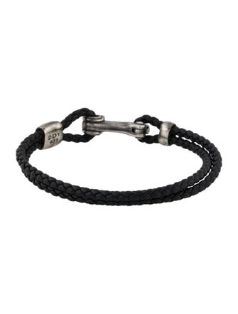 David Yurman Leather Woven Bracelet