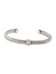David Yurman Diamond Classic Cable Station Bracelet