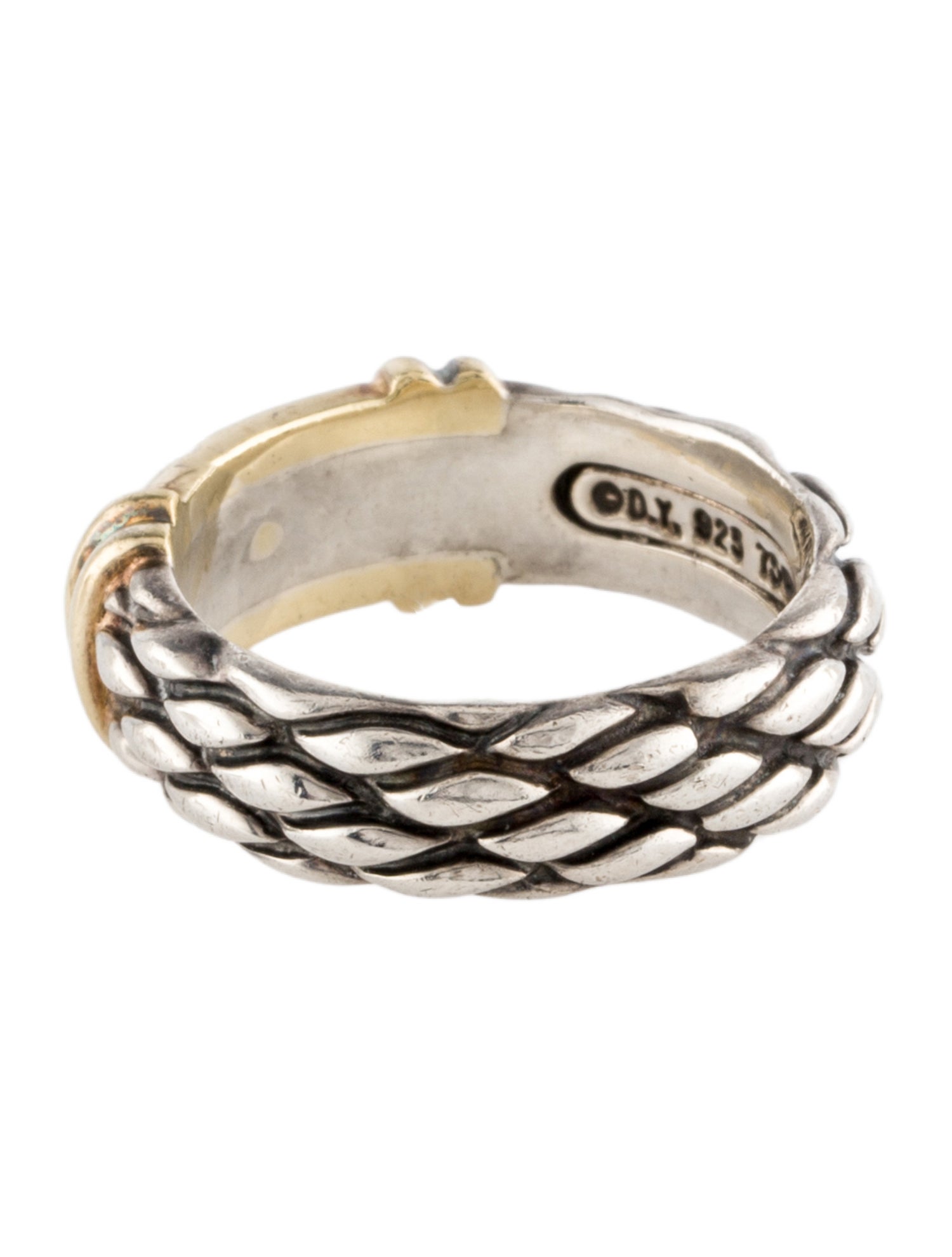 David Yurman Two-Tone Cable Band