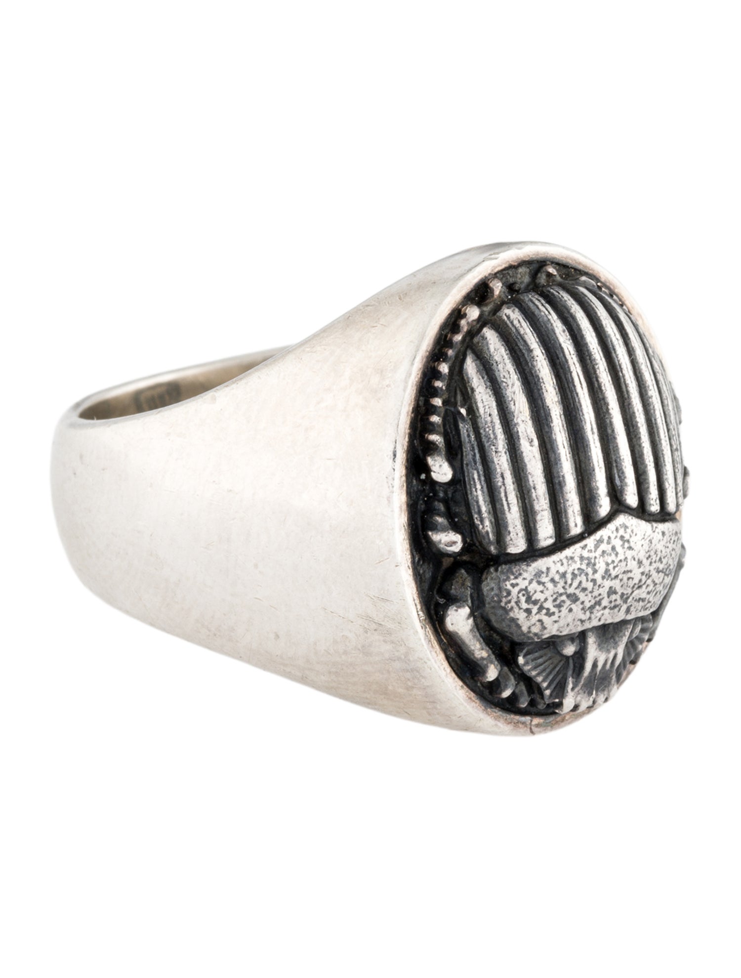 David Yurman Petrvs Scarab Signet Ring