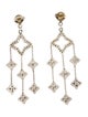 David Yurman Diamond Quatrefoil Chandelier Earrings