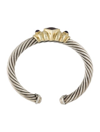 David Yurman Rhodolite & Amethyst Renaissance Cuff Bracelet