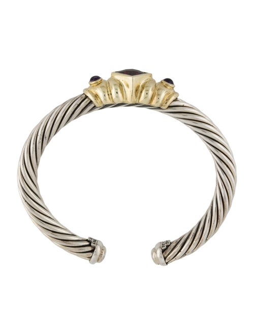 David Yurman Rhodolite & Amethyst Renaissance Cuff Bracelet
