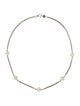 David Yurman Two-Tone Logo Station Necklace