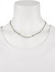 David Yurman Two-Tone Logo Station Necklace