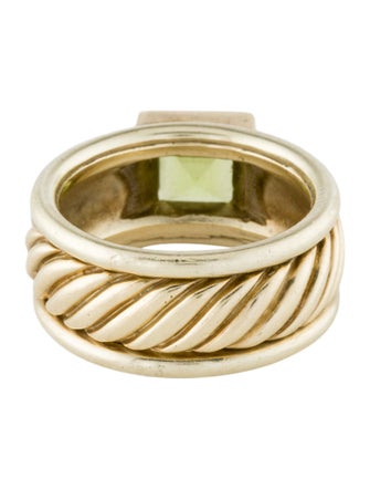 David Yurman 14K Peridot Cable Ring