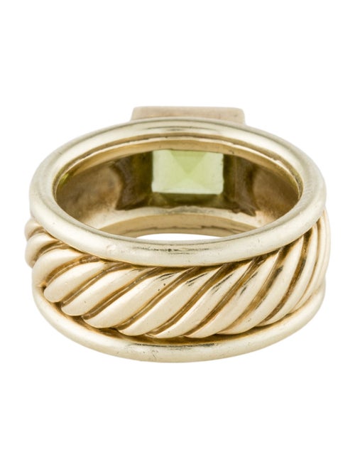 David Yurman 14K Peridot Cable Ring