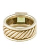 David Yurman 14K Peridot Cable Ring