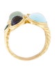 David Yurman 18K Multistone & Diamond Mosaic Cocktail Ring
