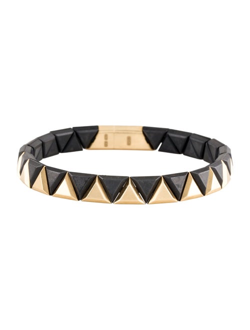 David Yurman Two-Tone Faceted Triangle Link Bracelet
