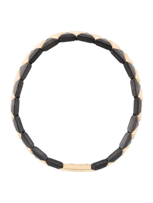 David Yurman Two-Tone Faceted Triangle Link Bracelet