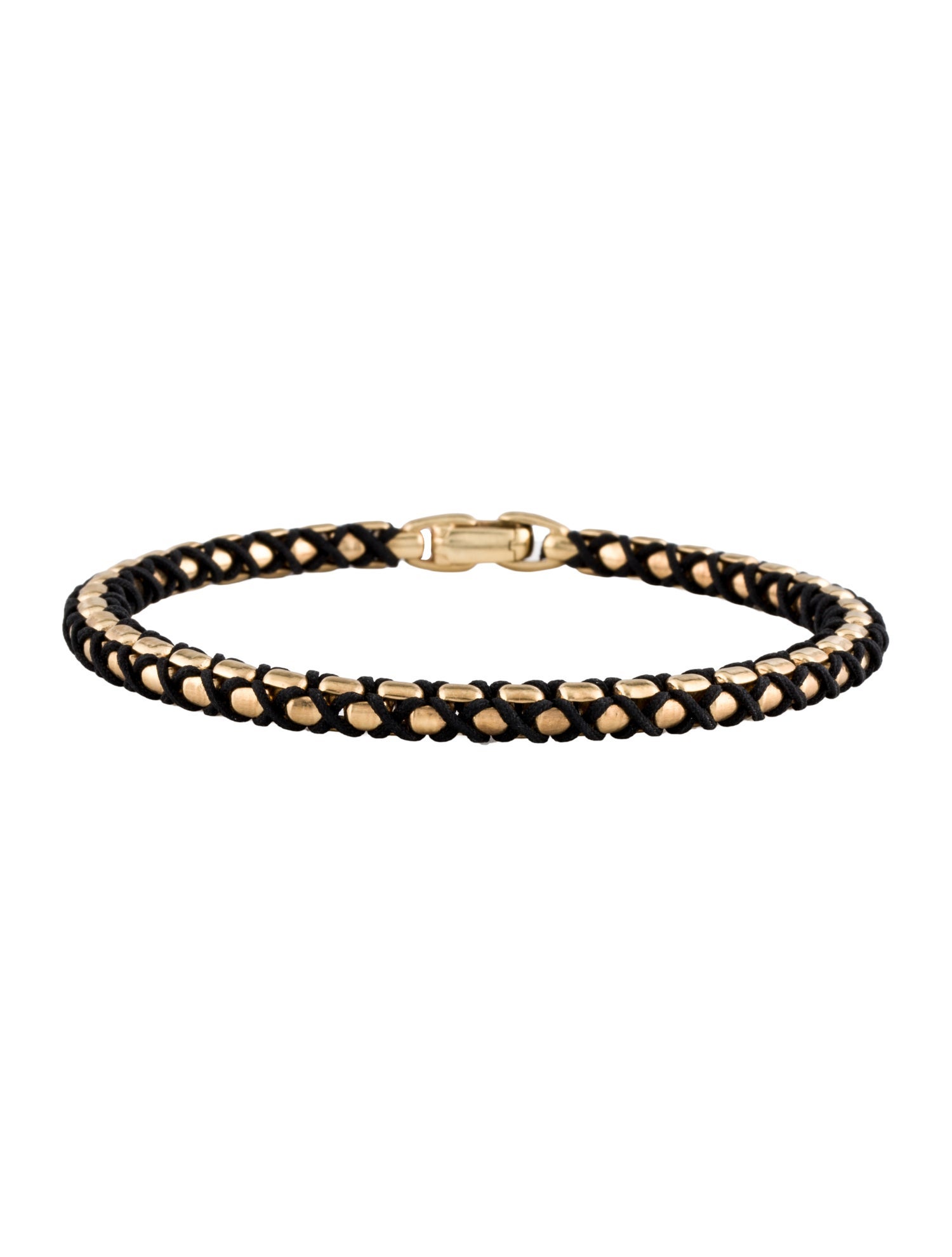 David Yurman 18K Woven Box Chain Bracelet