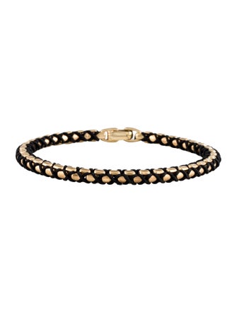 David Yurman 18K Woven Box Chain Bracelet
