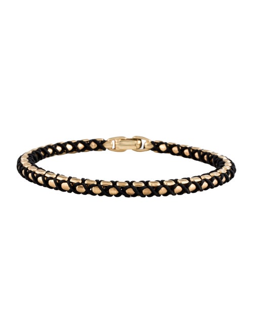 David Yurman 18K Woven Box Chain Bracelet
