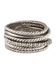 David Yurman Diamond Crossover Ring