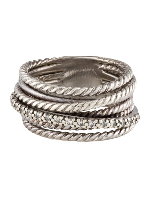 David Yurman Diamond Crossover Ring