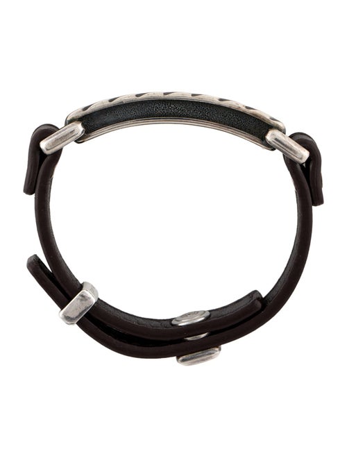 David Yurman Leather Modern Cable ID Wrap Bracelet