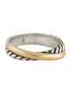 David Yurman Two-Tone Crossover Band Ring