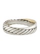 David Yurman Two-Tone Crossover Band Ring