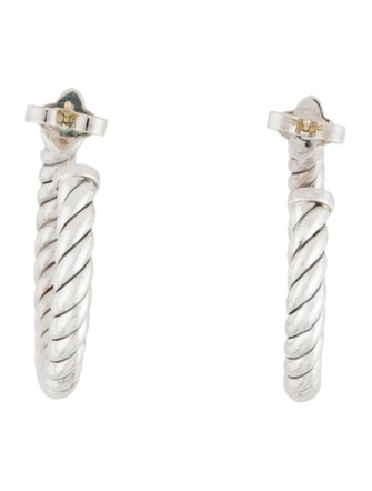 David Yurman Sculpted Cable Hoop Earrings