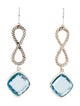 David Yurman Topaz Confetti Infinity Drop Earrings