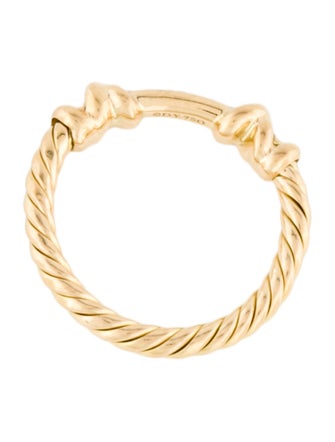 David Yurman 18K Diamond Petite Helena Wrap Band Ring