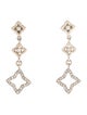 David Yurman Diamond Quatrefoil Drop Earrings
