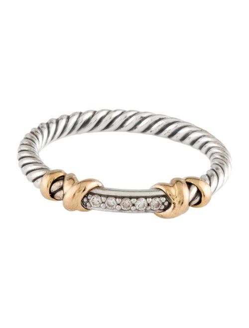 David Yurman Diamond Petite Helena Wrap Band Ring
