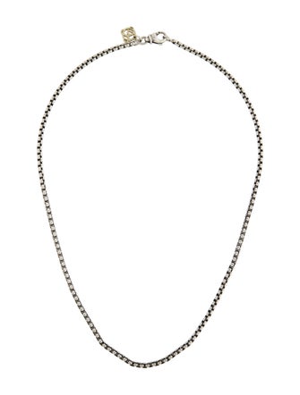 David Yurman Two-Tone Box Chain Necklace