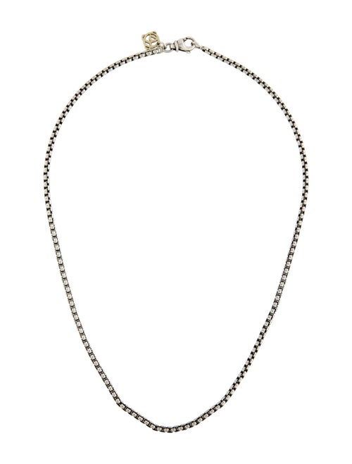 David Yurman Two-Tone Box Chain Necklace