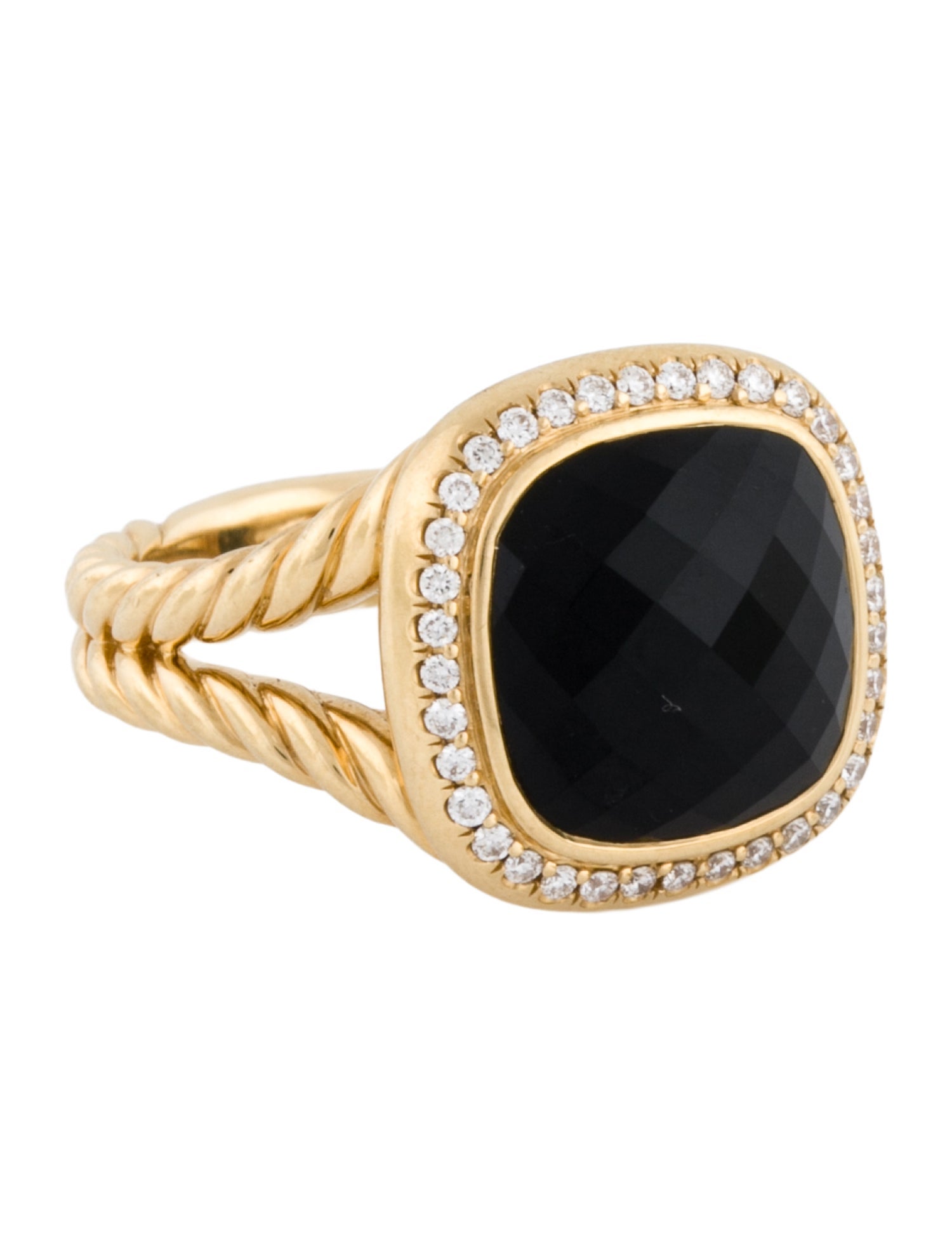 David Yurman 18K Onyx & Diamond Albion® Ring