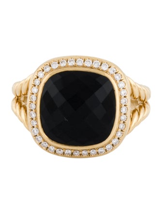 David Yurman 18K Onyx & Diamond Albion® Ring