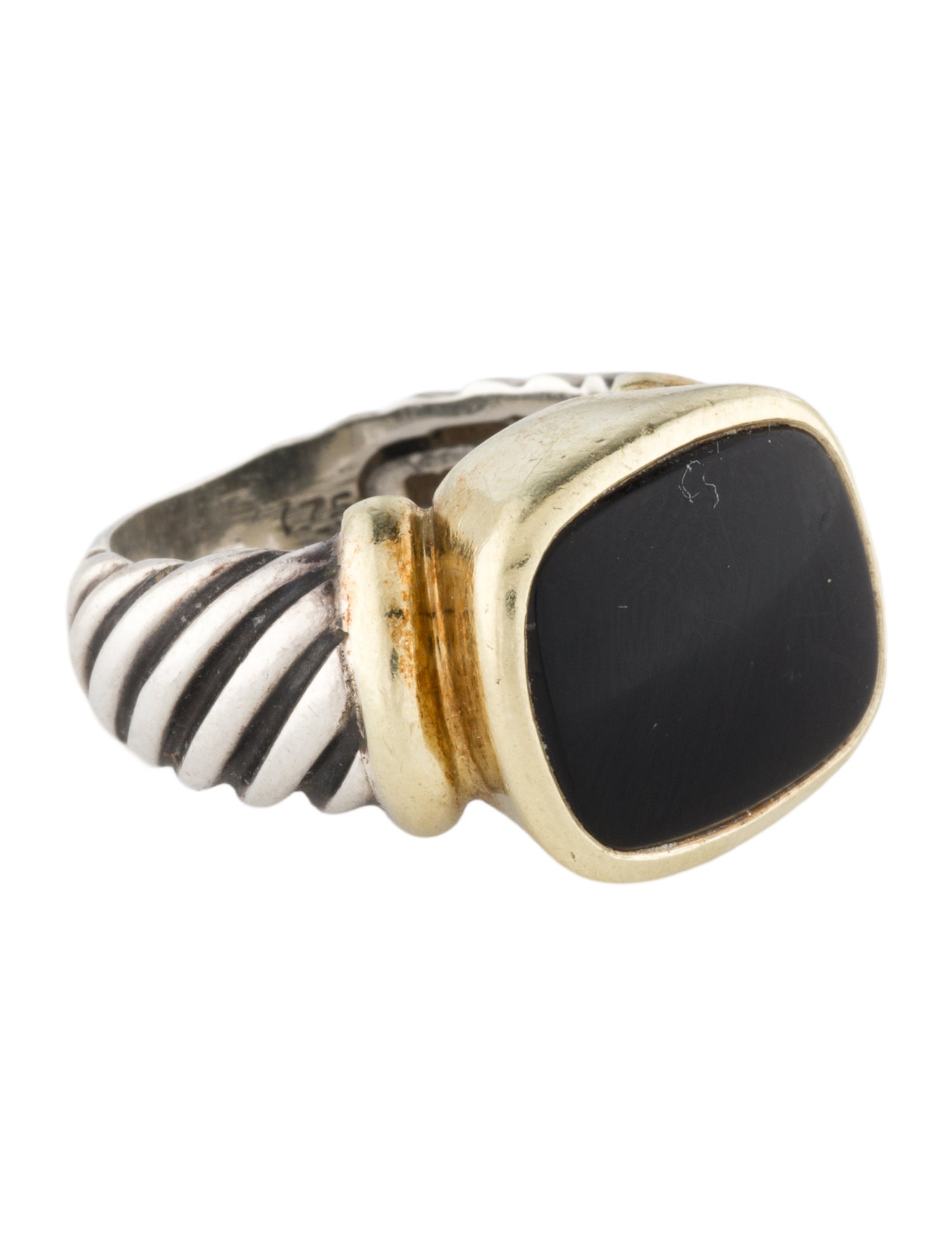 David Yurman Onyx Cable Ring
