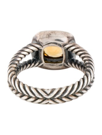 David Yurman Citrine & Diamond Petite Albion Ring
