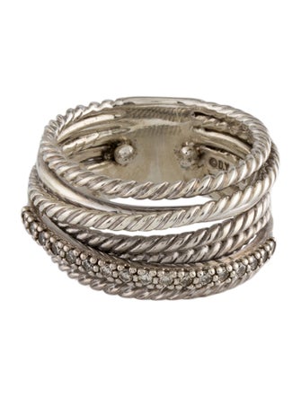 David Yurman Diamond Crossover Ring