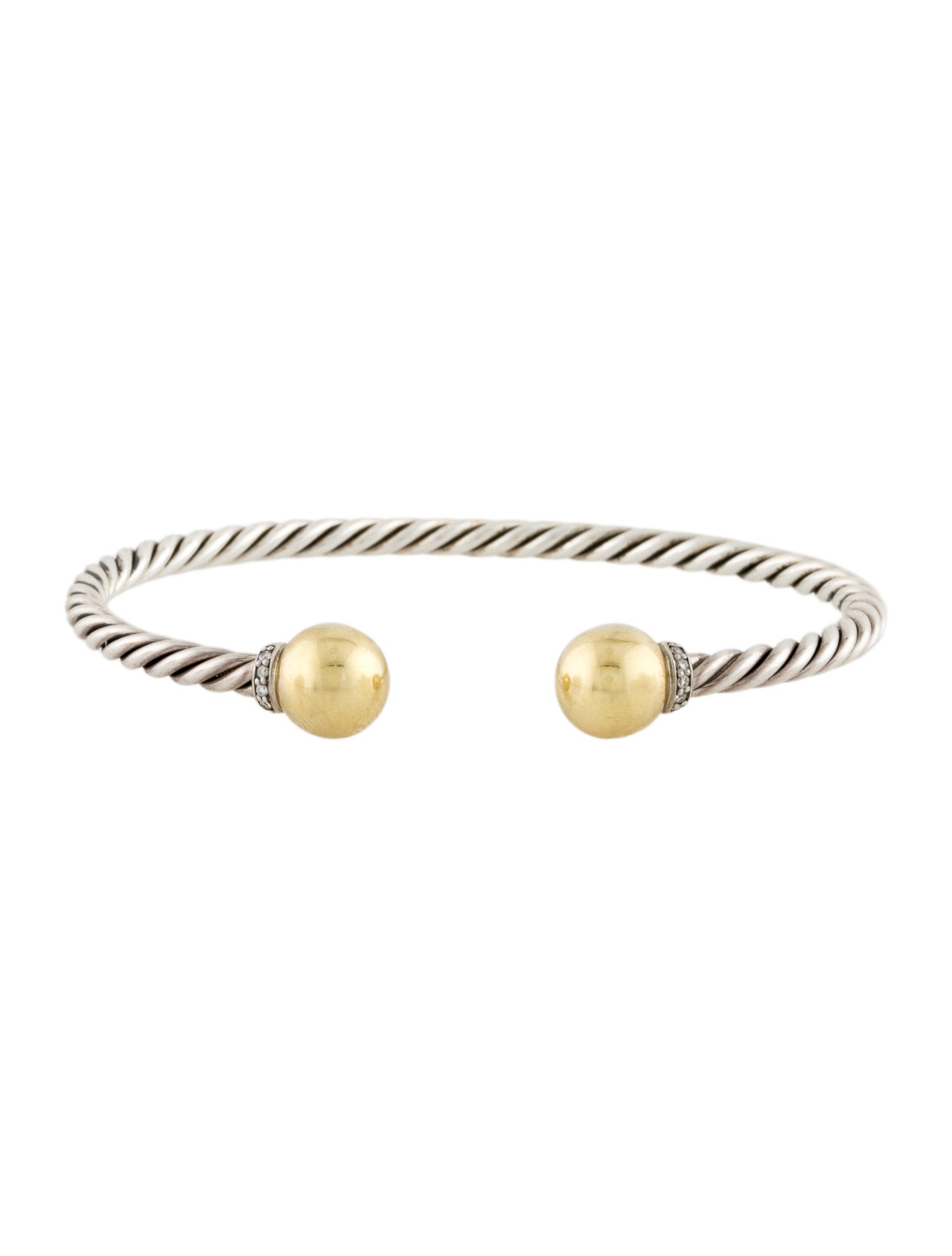 David Yurman Two-Tone Diamond Solari Bracelet
