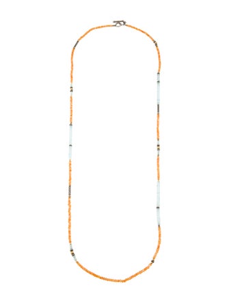 David Yurman Carnelian & Topaz Tweejoux® Long Bead Necklace