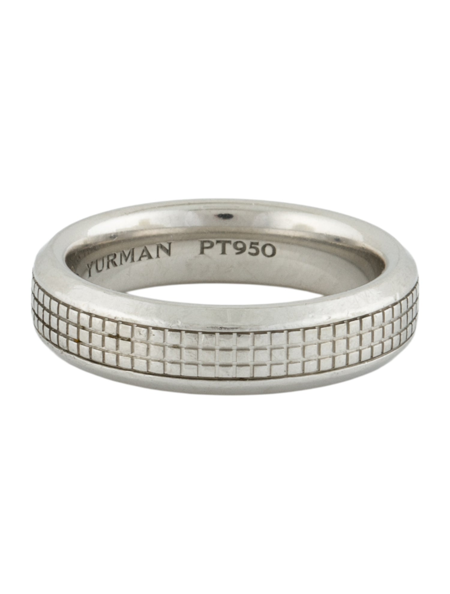 David Yurman Platinum Waves Wedding Band