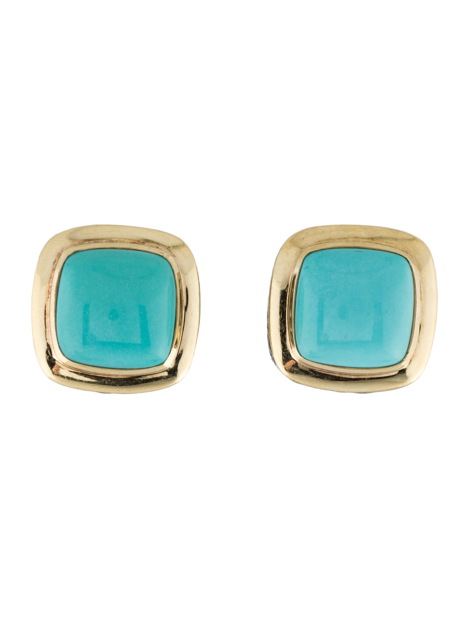David Yurman Turquoise Albion Earclip Earrings