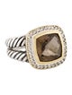 David Yurman Two-Tone Smoky Quartz & Diamond Albion Cocktail Ring