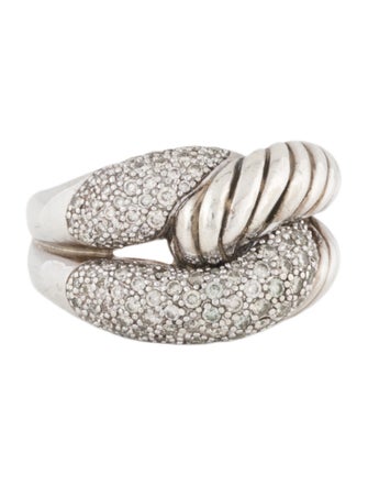 David Yurman 1.23ctw Diamond Labyrinth® Single Loop Ring