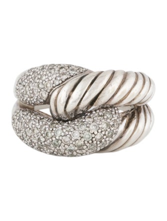 David Yurman 1.23ctw Diamond Labyrinth® Single Loop Ring