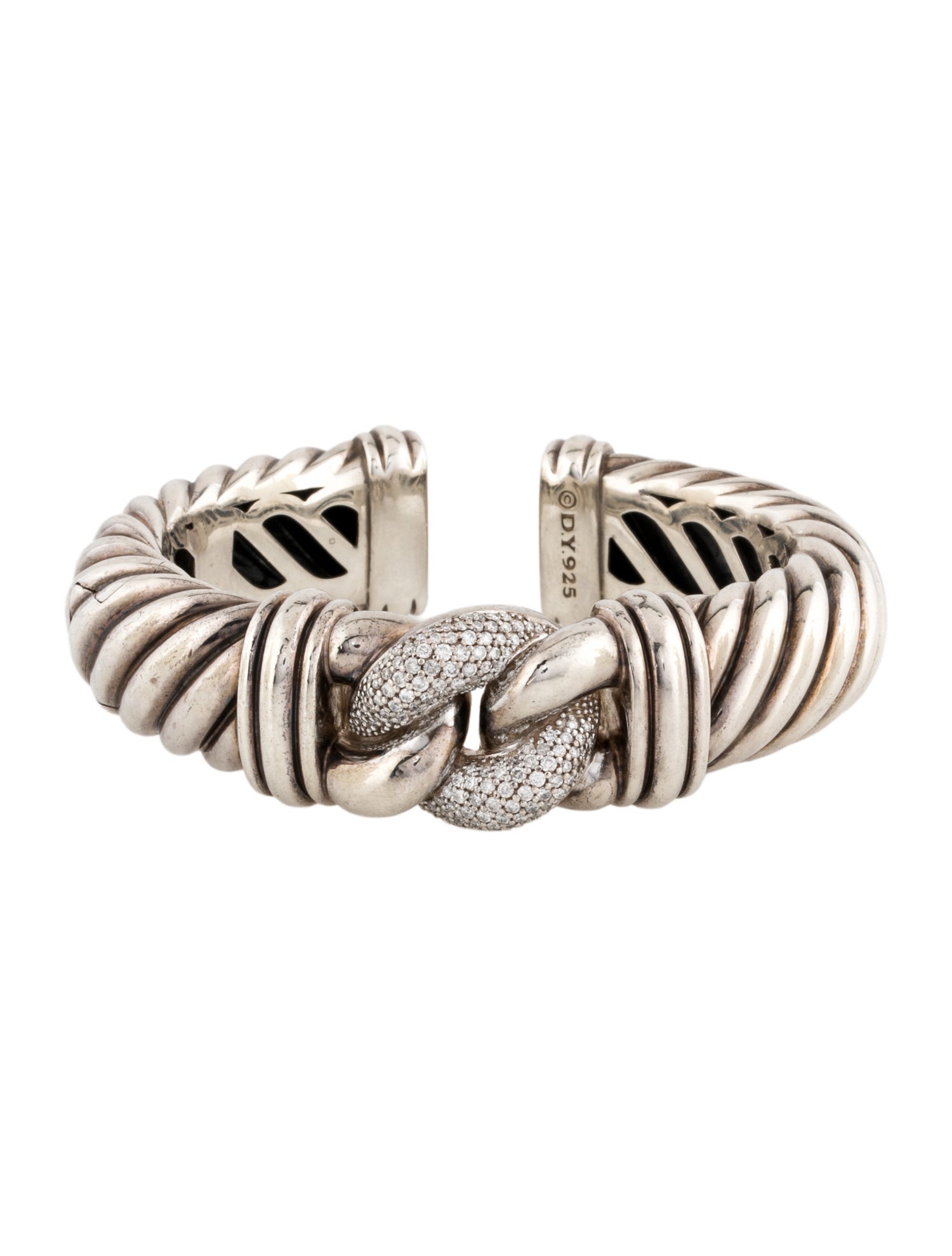 David Yurman Diamond Linked Cuff