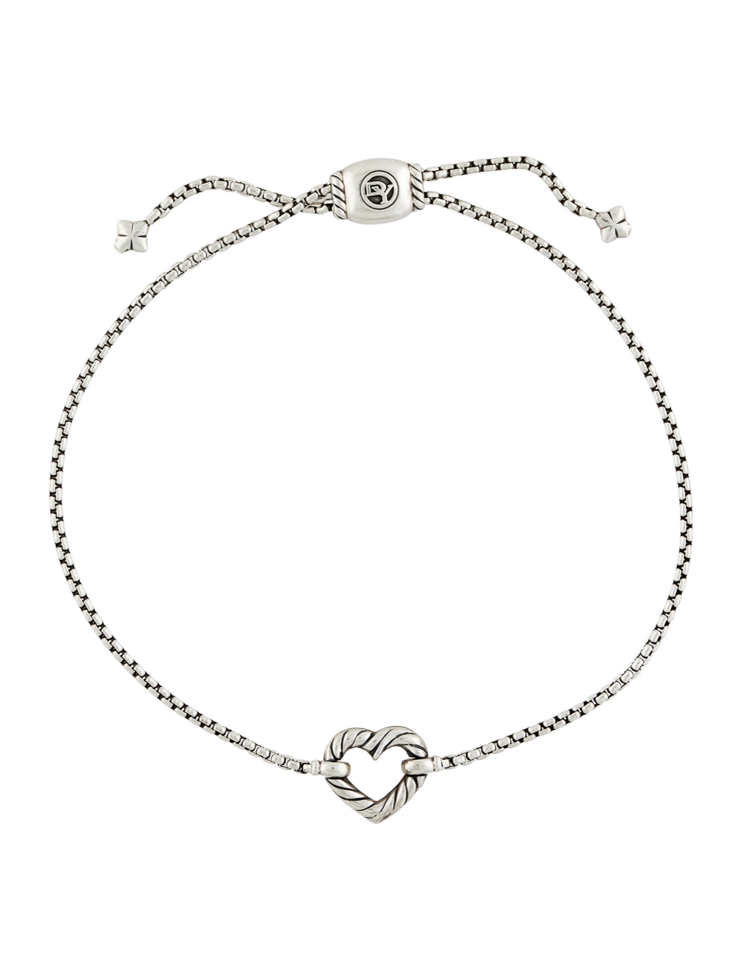 David Yurman Two-Tone Heart Station Bracelet