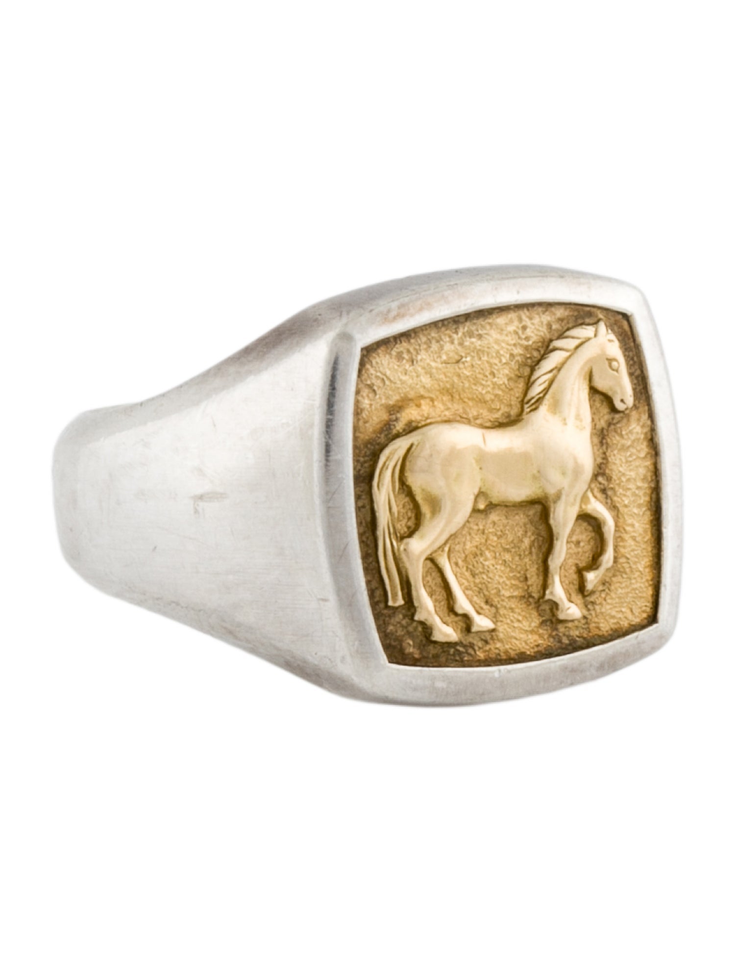 David Yurman Two-Tone Petrvs® Horse Pinky Ring