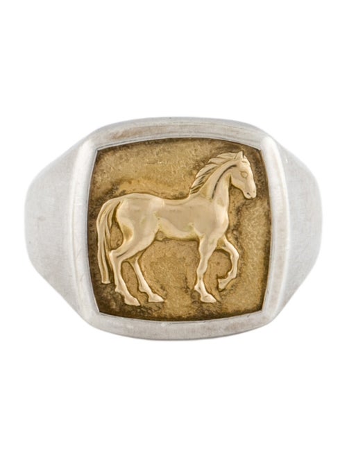 David Yurman Two-Tone Petrvs® Horse Pinky Ring