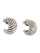 David Yurman Sculpted Cable Shrimp Hoop Earrings