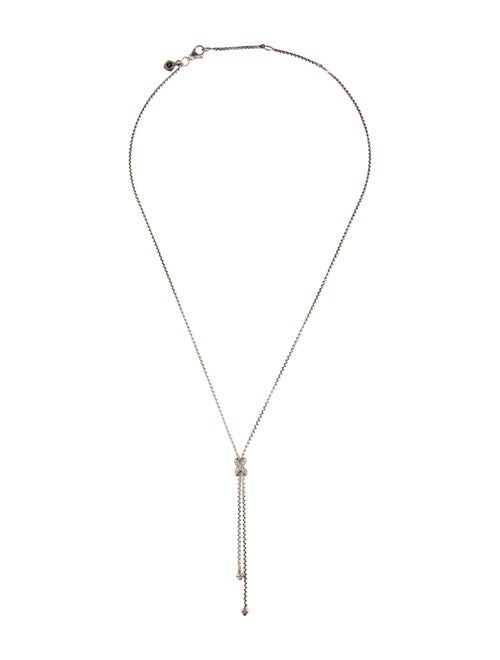 David Yurman Diamond Petite X Lariat Necklace