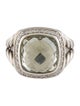 David Yurman Prasiolite & Diamond Albion Ring
