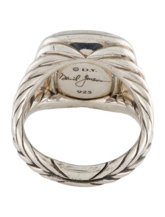 David Yurman Prasiolite & Diamond Albion Ring